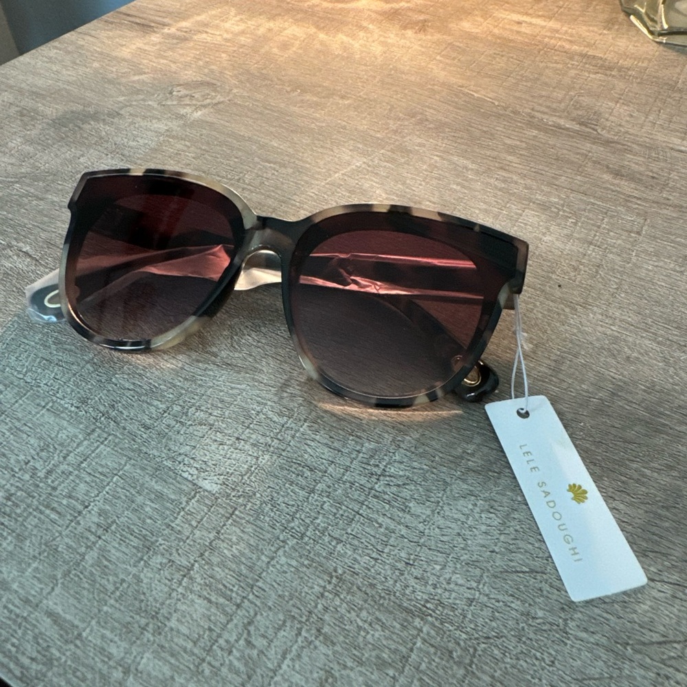Brand New Lele Sadoughi Tortoise Brooklyn Sunglasses